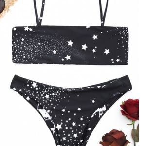 Black and white galaxy bikini